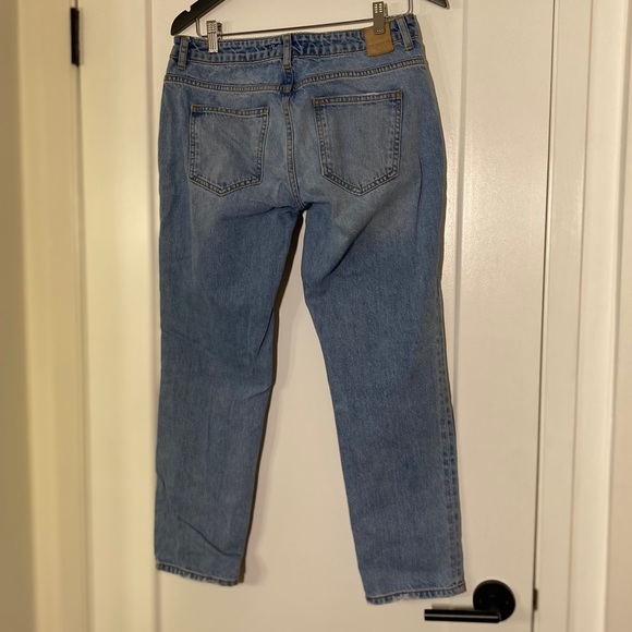 Zara Boyfriend Cut Jeans with rhinestone studs - Picture 8 of 11